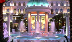 Caesars Palace Pool night shot